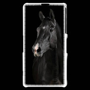 Coque Sony Xperia Z1 Compact Cheval noir