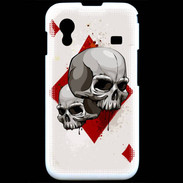 Coque Samsung ACE S5830 Carte Tête de mort Carreau