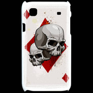 Coque Samsung Galaxy S Carte Tête de mort Carreau