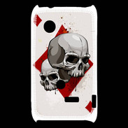 Coque Sony Xperia Typo Carte Tête de mort Carreau