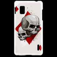 Coque LG Optimus G Carte Tête de mort Carreau