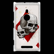 Coque Nokia Lumia 925 Carte Tête de mort Carreau