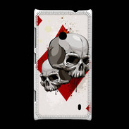 Coque Nokia Lumia 520 Carte Tête de mort Carreau
