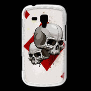 Coque Samsung Galaxy Trend Carte Tête de mort Carreau