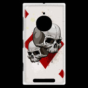 Coque Nokia Lumia 830 Carte Tête de mort Carreau