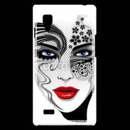 Coque LG Optimus L9 Visage glamour en dessin 500