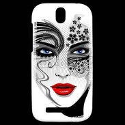 Coque HTC One SV Visage glamour en dessin 500
