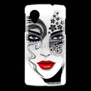 Coque LG Nexus 5 Visage glamour en dessin 500