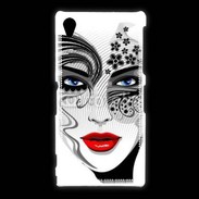 Coque Sony Xpéria Z1 Visage glamour en dessin 500
