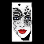 Coque Sony Xpéria Z Ultra Visage glamour en dessin 500