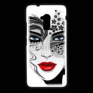 Coque HTC One Max Visage glamour en dessin 500