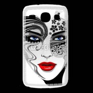 Coque Samsung Galaxy Core Visage glamour en dessin 500