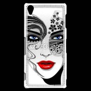 Coque Sony Xperia Z3 Visage glamour en dessin 500