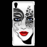 Coque Sony Xperia Z2 Visage glamour en dessin 500