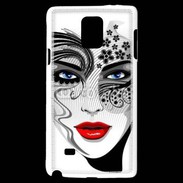 Coque Samsung Galaxy Note 4 Visage glamour en dessin 500