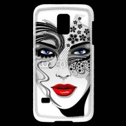Coque Samsung Galaxy S5 Mini Visage glamour en dessin 500