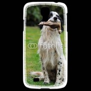 Coque Samsung Galaxy S4 setter anglais avec bécasse