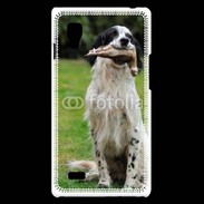 Coque LG Optimus L9 setter anglais avec bécasse