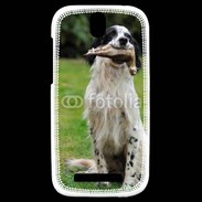 Coque HTC One SV setter anglais avec bécasse