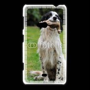 Coque Nokia Lumia 625 setter anglais avec bécasse