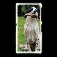 Coque Sony Xpéria Z1 setter anglais avec bécasse