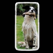 Coque LG L90 setter anglais avec bécasse