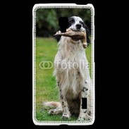 Coque LG F6 setter anglais avec bécasse