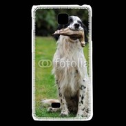 Coque LG F5 setter anglais avec bécasse
