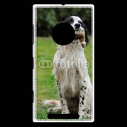 Coque Nokia Lumia 830 setter anglais avec bécasse
