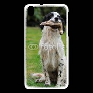 Coque HTC Desire 816 setter anglais avec bécasse