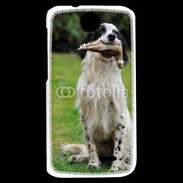 Coque HTC Desire 310 setter anglais avec bécasse