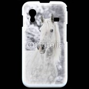 Coque Samsung ACE S5830 Portait de Cheval dans la neige 500
