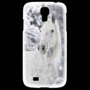 Coque Samsung Galaxy S4 Portait de Cheval dans la neige 500