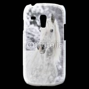 Coque Samsung Galaxy S3 Mini Portait de Cheval dans la neige 500
