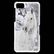 Coque Blackberry Z10 Portait de Cheval dans la neige 500