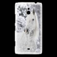 Coque Nokia Lumia 1320 Portait de Cheval dans la neige 500