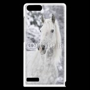 Coque Huawei Ascend G6 Portait de Cheval dans la neige 500