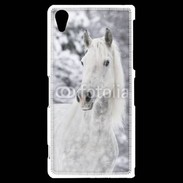 Coque Sony Xperia Z2 Portait de Cheval dans la neige 500