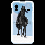 Coque Samsung ACE S5830 Cheval Friesian noir 100