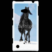 Coque Nokia Lumia 720 Cheval Friesian noir 100