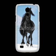Coque Samsung Galaxy S4mini Cheval Friesian noir 100