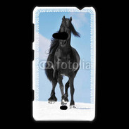 Coque Nokia Lumia 625 Cheval Friesian noir 100