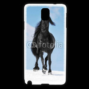 Coque Samsung Galaxy Note 3 Cheval Friesian noir 100