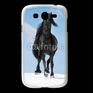 Coque Samsung Galaxy Grand Cheval Friesian noir 100