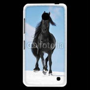 Coque Nokia Lumia 630 Cheval Friesian noir 100