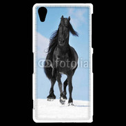 Coque Sony Xperia Z2 Cheval Friesian noir 100