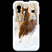 Coque Samsung ACE S5830 Cheval arabe dans la neige 100