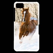 Coque Blackberry Z10 Cheval arabe dans la neige 100