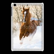 Coque iPadMini Cheval arabe dans la neige 100