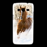 Coque Samsung Galaxy Express2 Cheval arabe dans la neige 100